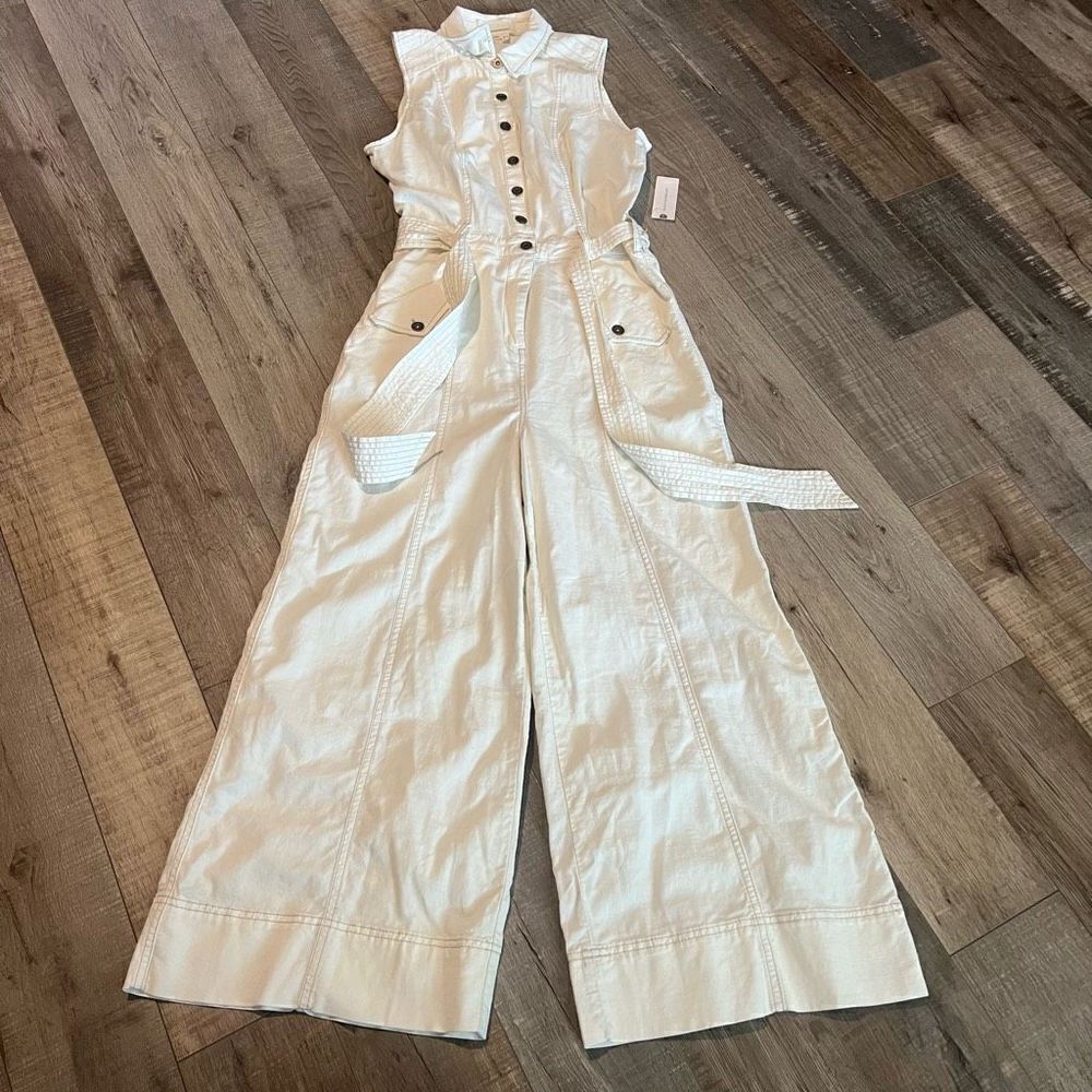 Anthropologie Ryanne Wide-Leg
Utility Jumpsuit Size 0